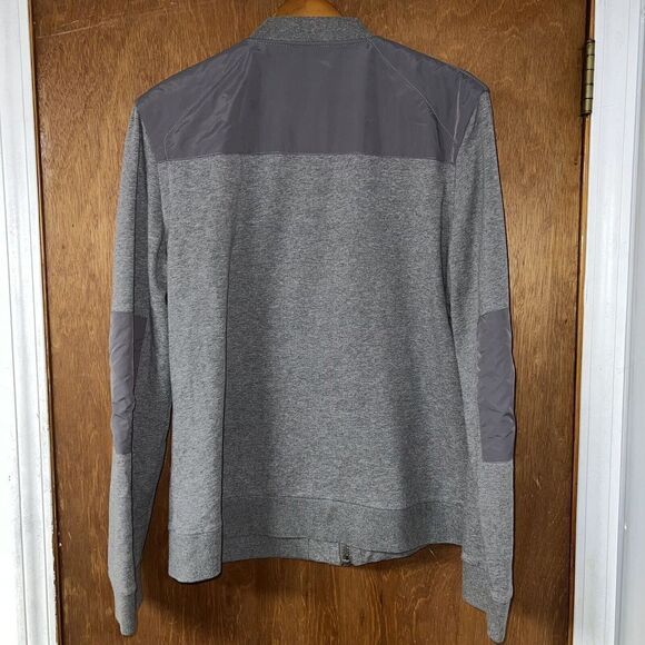 Elie Tahari Gray Full Zip Shell Cotton Jacket Men Size L - Picture 2 of 10